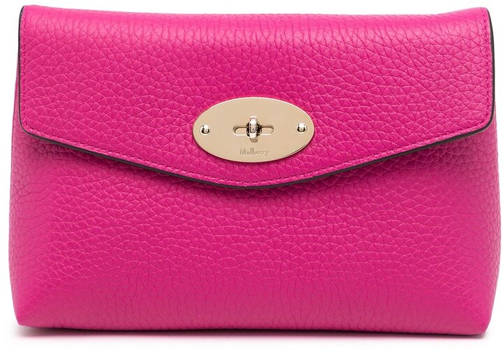 Mulberry Darley grain-leather clutch bag - ShopStyle