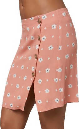O'Neill Libby Floral Button Front Skirt