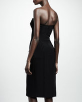 Thumbnail for your product : Lanvin Strapless Bustier Dress, Black