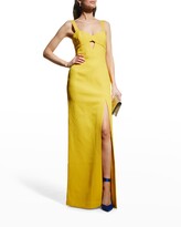 Thumbnail for your product : Rebecca Vallance Jaclyn Sleeveless Cutout Gown w/ Slit