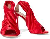 Thumbnail for your product : Casadei Gathered Satin Sandals