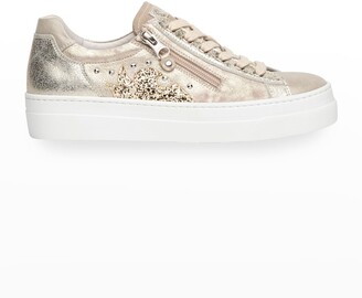 nero giardini sneakers sunrise oro - cardel chaussures