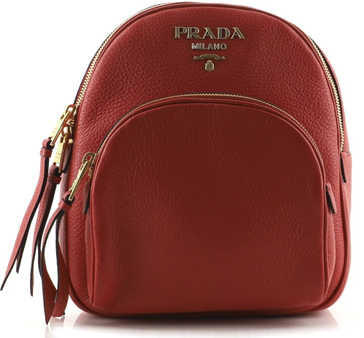 Prada Convertible Front Pocket Backpack Vitello Daino Small - ShopStyle