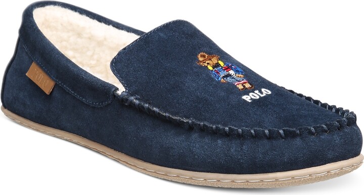 ralph lauren mens moccasin slippers