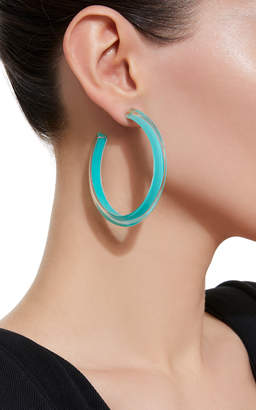 Alison Lou Medium Jelly Lucite Hoop Earrings