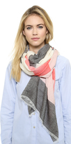 Thumbnail for your product : Tory Burch Multi Stripe Logo Jacquard Scarf