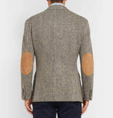 Thumbnail for your product : Polo Ralph Lauren Brown Slim-fit Herringbone Wool Suit Jacket - Brown
