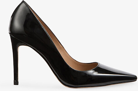 LK Bennett Womens Bla-Black Fern Leather Courts Eur 39 / 6 Uk Women