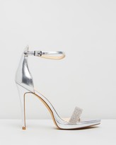 silver high heels australia