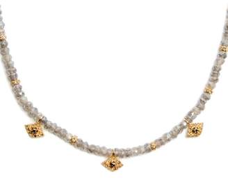 Jacquie Aiche Diamond, Labradorite & Yellow Gold Necklace - Womens - Grey