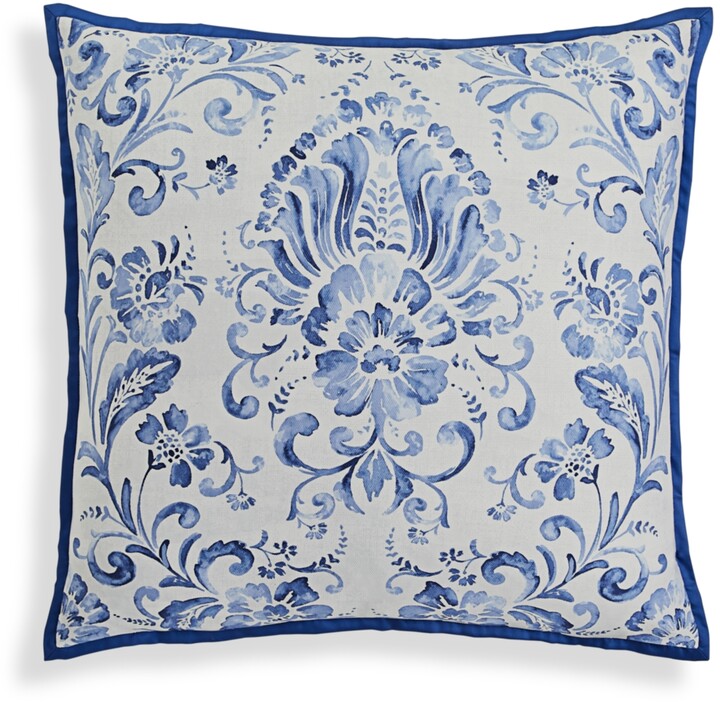Hotel Collection Speckle Printed 2 EURO Pillow shams Cornflower BLUE E08128 