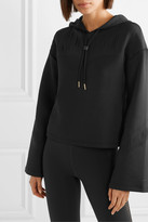 Thumbnail for your product : Nike Cropped Laser-cut Dri-fit Hoodie - Black