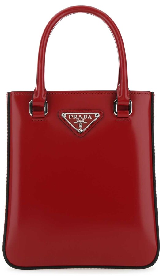 prada red handbag
