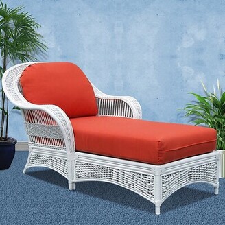 Spice Islands Wicker Regatta Chaise Lounge with Cushion
