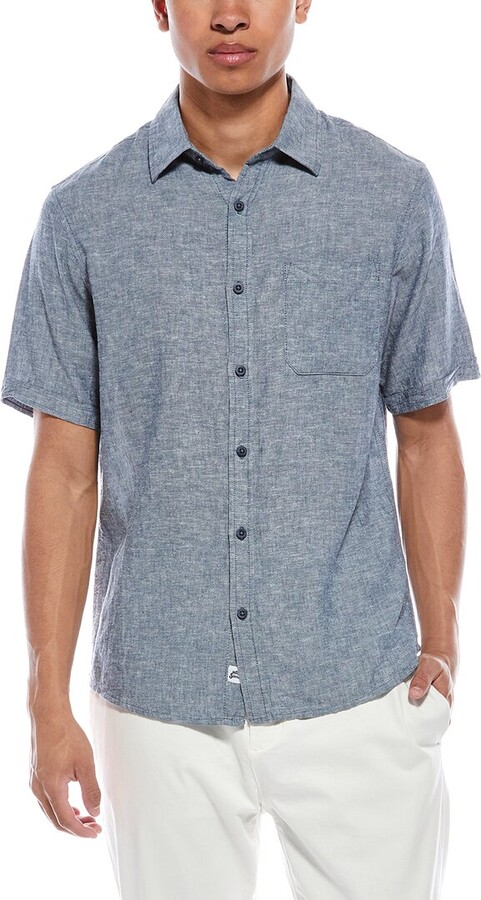 Mr.Swim Mr. Swim Linen-Blend Shirt