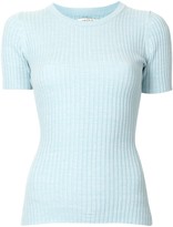 Thumbnail for your product : ANNA QUAN rib-knit cotton T-shirt