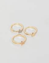 Thumbnail for your product : Skinnydip Skinny Dip star triple ring pack