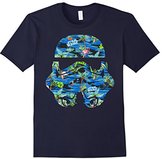 Thumbnail for your product : Star Wars Stormtrooper Hawaiian Print Helmet Graphic T-Shirt