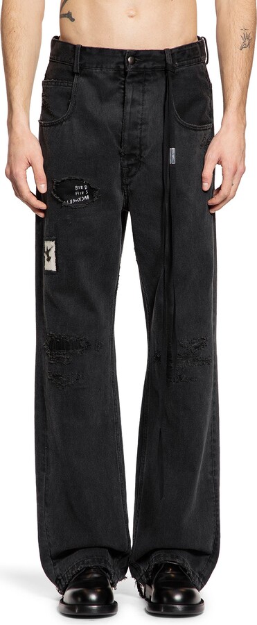 Ann Demeulemeester Ronald 5 Pocket Jeans with Printed Patches