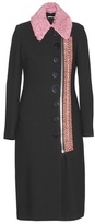 Thumbnail for your product : Miu Miu Embellished Wool-blend Coat