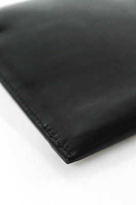 Christian Dior Black Pink Leather Envelop Clutch