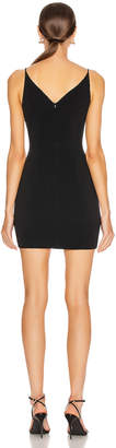 David Koma Embroidered Butterfly Mini Dress in Black & Silver | FWRD