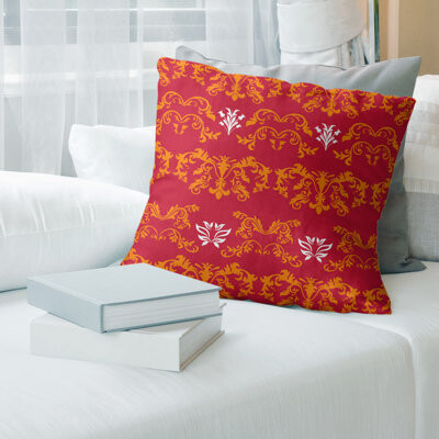 Tampa Bay Throwback Football Baroque Square Pillow Cover