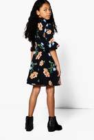 Thumbnail for your product : boohoo Girls Floral Shirt Dress