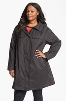 Thumbnail for your product : Gallery A-Line Hooded Walking Coat (Plus Size)