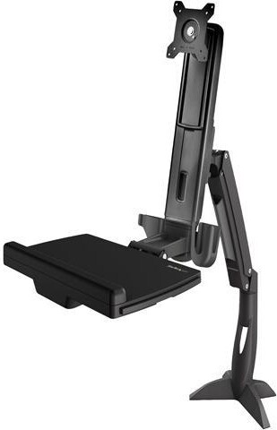 StarTech ARMSTSCP1 Sit Stand Monitor Arm - Up to 24in Monitors - Height Adjustable - VESA Mount - Monitor Stand - Sit Stand Workstation