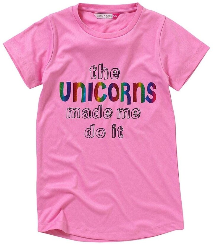 Cozy 'N' Dozy Girls Nightwear Cozy n Dozy 2 Pack Girls Unicorn Rainbow
