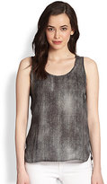 Thumbnail for your product : Eileen Fisher Silk Scoopneck Shell