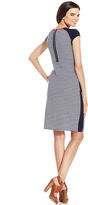 Thumbnail for your product : Karen Kane Cap Sleeve Striped Sheath Dress