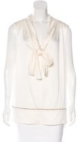 Thumbnail for your product : Louis Vuitton Silk-Blend Sleeveless Top