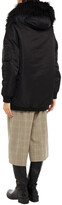 Thumbnail for your product : Maje Gerone faux fur-lined shell hooded coat