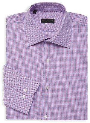 Ike By Ike Behar Checkered Long-Sleeve Dress Shirt