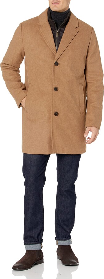 men's dockers jackson softshell performance car coat with microfleece bib