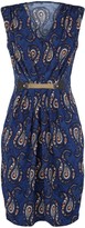 Thumbnail for your product : New Look Mela Paisley Print Belted Mini Dress