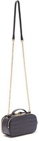 Thumbnail for your product : Chloé The C Mini Croc-effect Leather Cross-body Bag - Navy