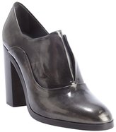 Thumbnail for your product : Reed Krakoff black and charcoal shined leather oxford pumps