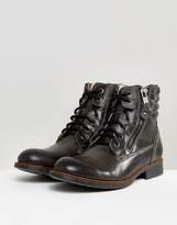 Thumbnail for your product : Steve Madden Prive Leather Boots In Black