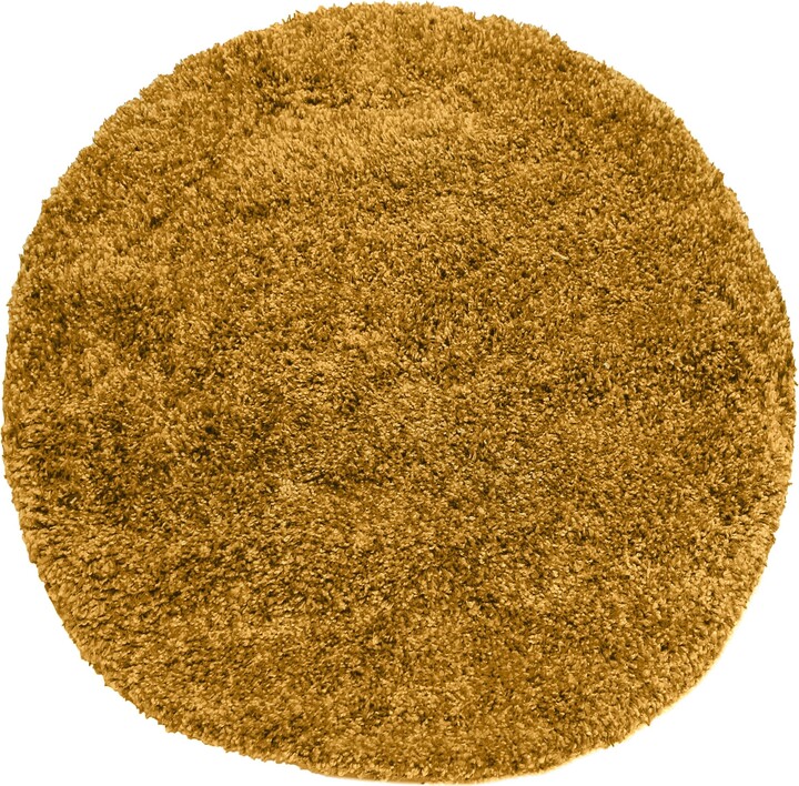 Dunelm Slumber Shaggy Round Rug Slumber Ochre ShopStyle