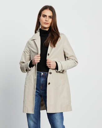 David Lawrence Women's Neutrals Coats - Mckenzie Mac Coat - Size One Size, 14 at The Iconic