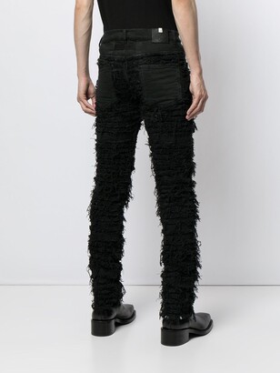 alyx blackmeans クラッシュデニム Alyx x Blackmeans ripped jeans - ShopStyle