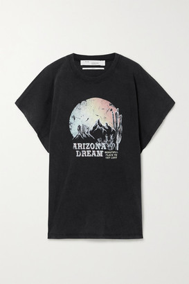 IRO Smoky Oversized Distressed Printed Cotton-jersey T-shirt