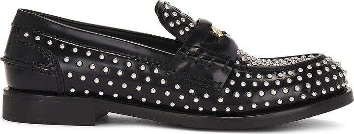 Miu Miu Penny Loafer in Black