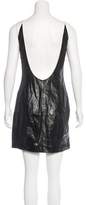 Thumbnail for your product : Theyskens' Theory Leather Crinkled Dress