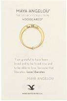 Thumbnail for your product : Dogeared 14K Gold Plated Sterling Silver Love Liberates Ring - Size 5