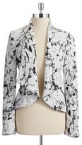 Thumbnail for your product : Calvin Klein Patterned Flyaway Blazer