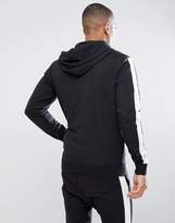 Thumbnail for your product : ONLY & SONS Zip Through Hoodie With Stripe Sleeve